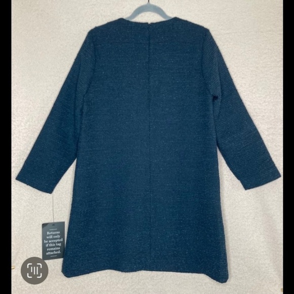 Tuckernuck Tweed Kelly Dress-Women L-Navy Blue-NEW-Classic-Preppy-Mature-Holiday - Picture 6 of 12
